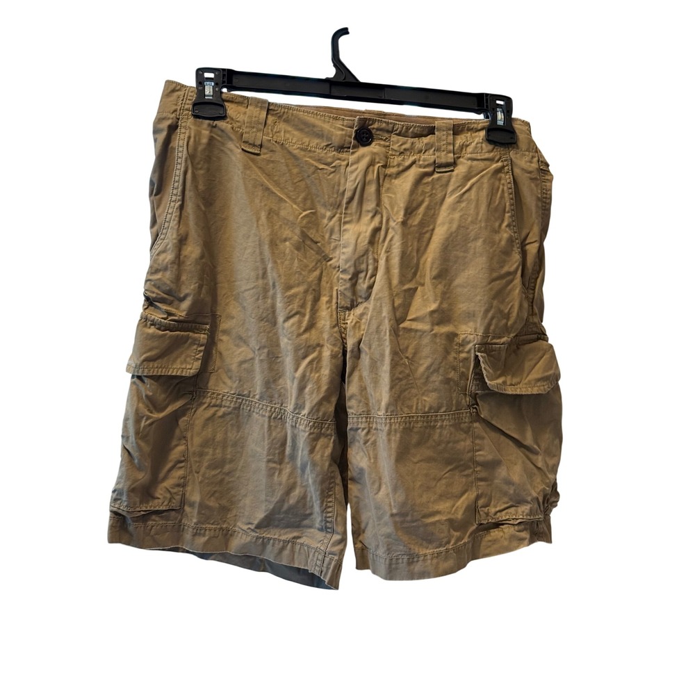 Polo Ralph Lauren Mens 32 Khaki Tan Utility Canvas Classic Fit Cargo Shorts